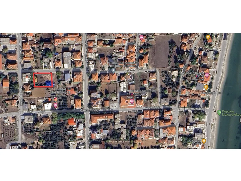 γη προς πώληση 1100 τ.μ Μεθώνη Νομός Πιερίας