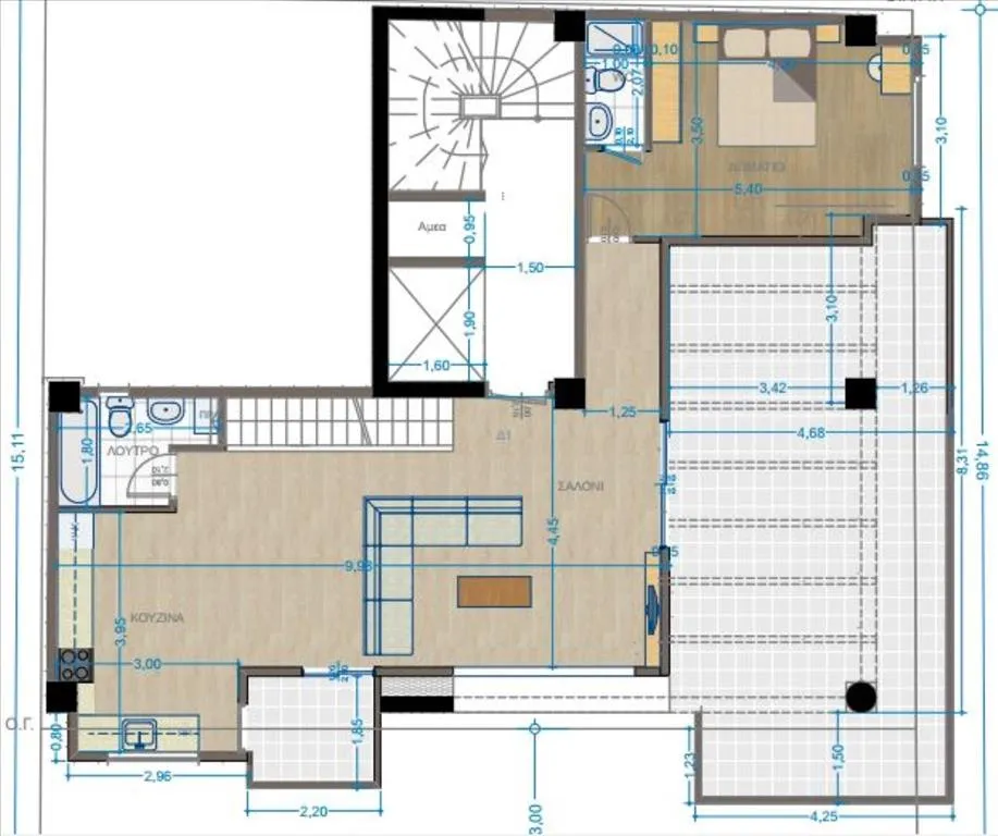 διαμέρισμα προς πώληση 160 τ.μ  Δήμος Θεσσαλονίκης