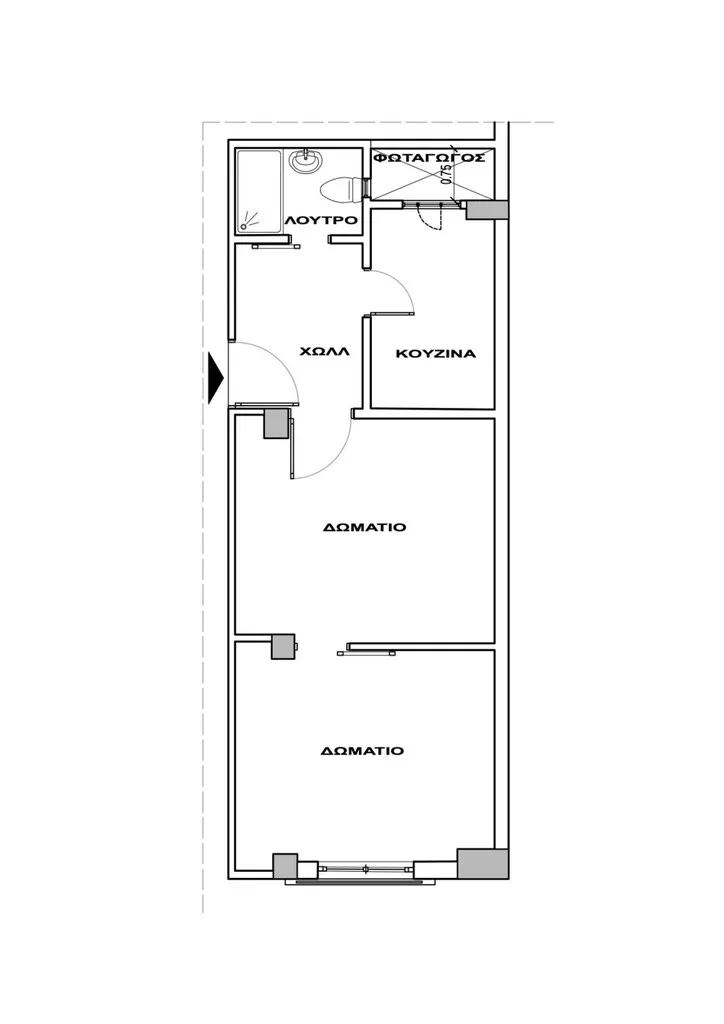 διαμέρισμα προς πώληση 42 τ.μ Νέος Κόσμος Κέντρο Αθήνας