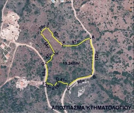 οικόπεδο προς πώληση 19250 τ.μ Λεύκτρο Μεσσηνία